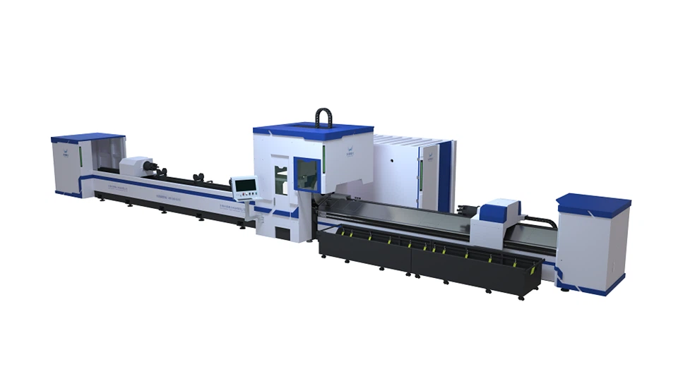 금속 관을 위한 고속 가득 차있는 자동적인 3 척 CNC 관 레이저 절단기 1500w 2000w 3000w 레이저 절단기